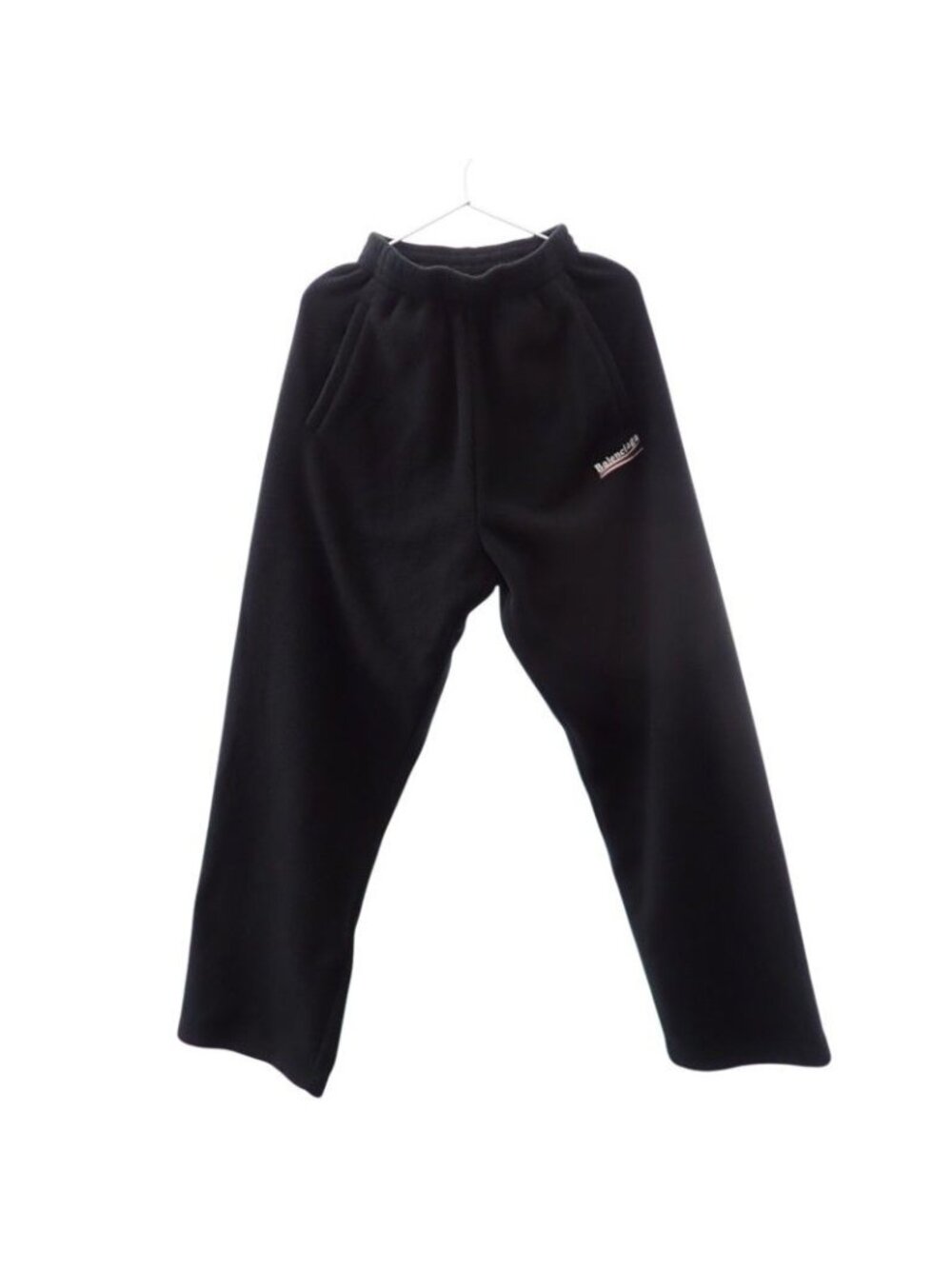 Balenciaga Political Campaign Fleece Pants XXS Polyester Black